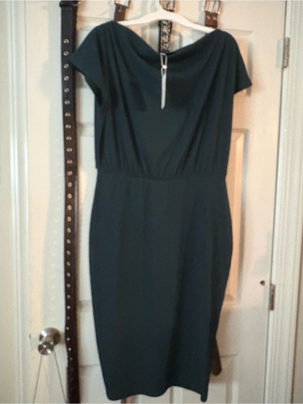 Elegant Dark Teal Sheath Dress